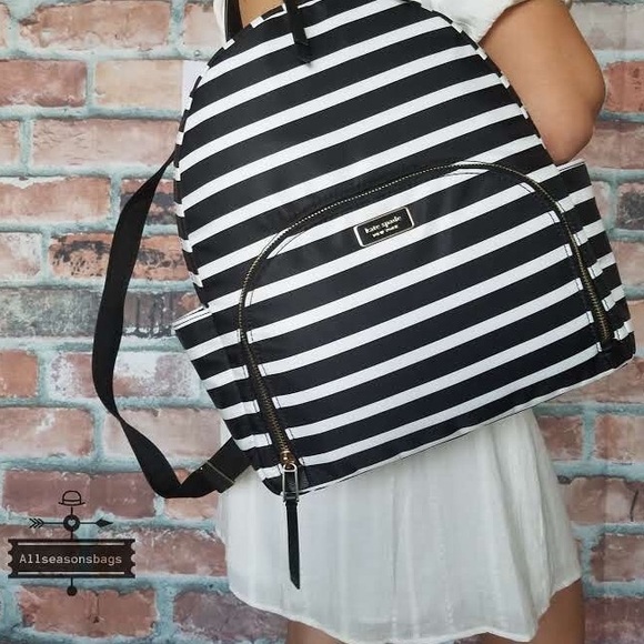 kate spade Handbags - Kate spade large dawn sailing stripe backpack bag